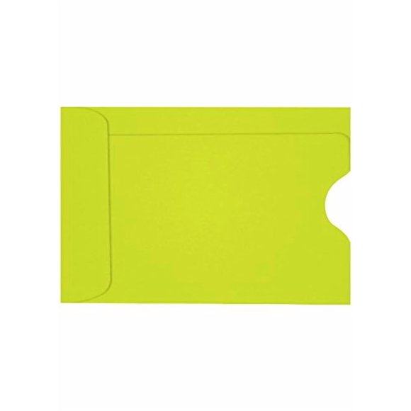 LUXPaper Pochettes pour Cartes de Crédit / 2 3/8 Pouces x 3 1/2 Pouces / Wasabi Vert / 80lb. Texte / 250 Qt