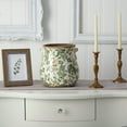 thumbnail image 4 of Nearly Natural 10" x 9.5" x 9.5" Tuscan Ceramic Green Scroll Planter, 4 of 4