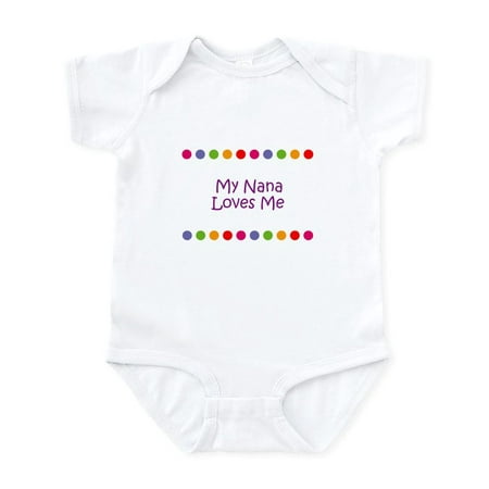 

CafePress - My Nana Loves Me Infant Bodysuit - Baby Light Bodysuit Size Newborn - 24 Months