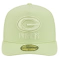 thumbnail image 2 of Men's New Era Light Green Green Bay Packers Color Pack A-Frame 59FIFTY Fitted Hat, 2 of 6