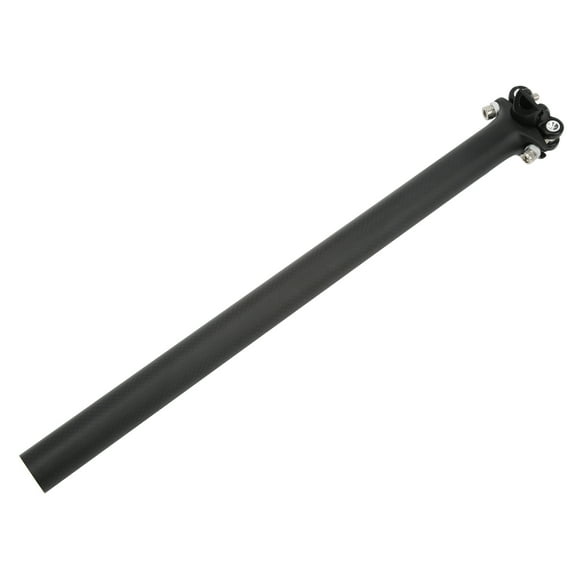 Tube de Vélo, Tige de Selle de Vélo Surface Mate Haute Résistance Stable 27,2 mm T700 Fibre de Carbone Anti-Rupture pour Vélo de Route 27,2 X 350 mm, 27,2 X 400 mm