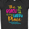 thumbnail image 4 of Inktastic Spring Break the Beach is My Happy Place Boys or Girls Baby Bodysuit, 4 of 5