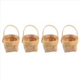 thumbnail image 3 of 4 Piezas Mini Cesta Tejida con Asa Boda Flor NiñA Cesta Flor Caramelo Chocolate Caja de Regalo Regalo de Fiesta de Boda, 3 of 10