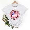 thumbnail image 2 of Sexlip Womens Swimsuit Set Circular Flag Print Cover Up Design Crew Neck Short Sleeve Flowy Silhouette Quick Dry Fabric for Beach Outings White XXL, 2 of 6