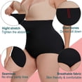 thumbnail image 4 of Anyfit Wear Women's Plus Size High Waisted Shapewear Tummy Control Panty Underwear Seamless Butt Lifter Slimming Briefs, 4 of 7