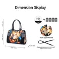 thumbnail image 4 of FEIMINA Genuine Leather Handbags,Tote Bag for Women, Large Capacity Crossbody Bag, Floral Purses for Women(White Rose), 4 of 8