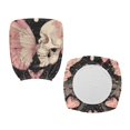 thumbnail image 1 of CHAQLIN Dirty Resistant Computer Chair Cover for Gaming Chair, 2 Pcs Office Desk Chair Seat Covers Polyester Fabric Desk Rotating Chair Cover Skull Butterfly Floral Print, 1 of 2