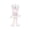 White, variant on Cute Easter Bunny Plush Pull Toy, Adorable Rabbit Stuffed Animal Keychain Pendant, Funny Plush Charm for Bags, Birthday & Holiday Gifts, Adult Festival Accessories, 12in, White