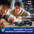 thumbnail image 3 of LEGO DC Batman: Batman v Superman Batmobile Building Blocks Set - Super Hero Toy for Kids, Boys & Girls, Ages 9+ - W/Armored Batman Minifigure & Golden Coin - Gift Idea for Birthdays - 76331, 3 of 8