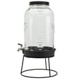 thumbnail image 7 of Mason Craft & More 3 Gallon (11 L) Glass Beverage Lemonade Drink Dispenser with Metal Stand Lid Top BPA Free Safe, 7 of 7