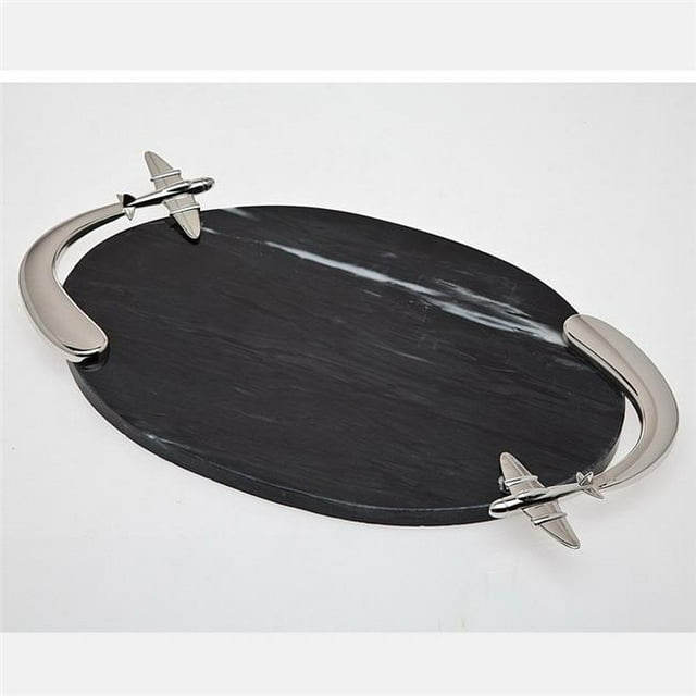 Godinger 97929 Airplane Marble Board with Knife