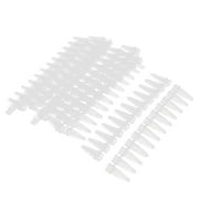 Unique Bargains 10 Pcs PCR 12-Strip Tube Thin Walled DNA Sample Holder w Flat Cap