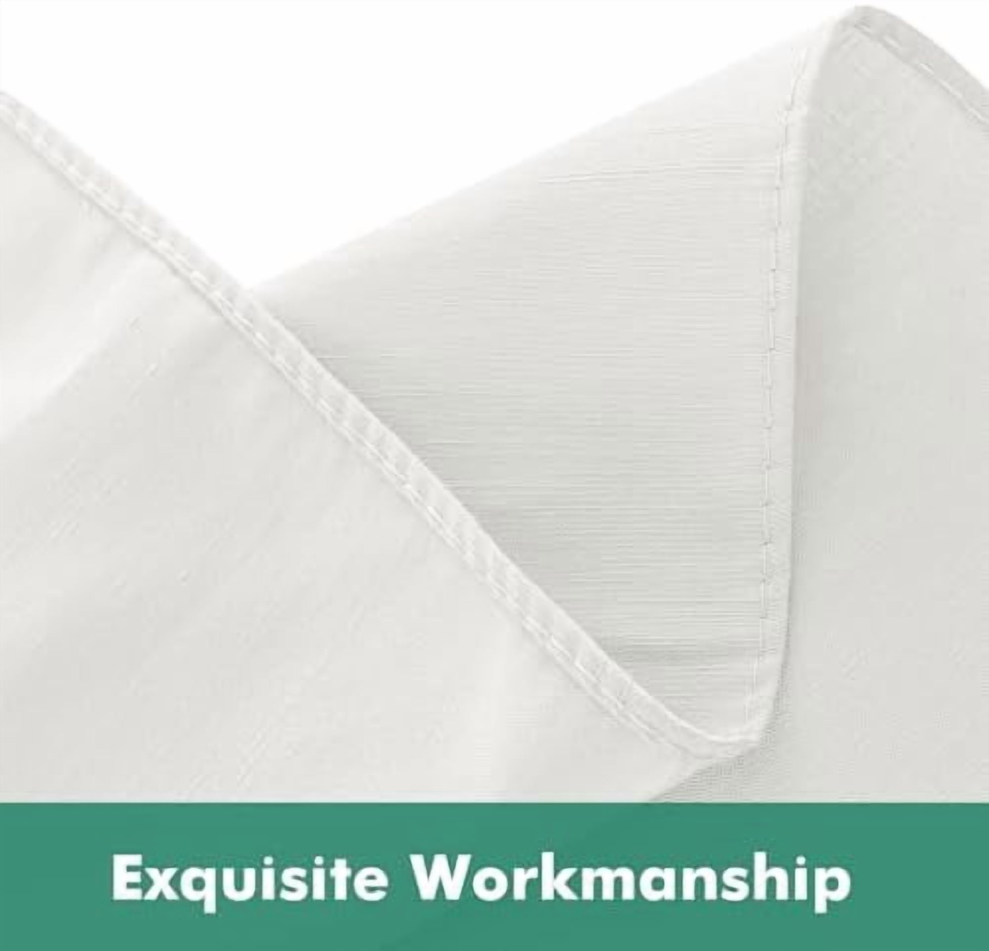 Wrap Around Bed Skirts with Split Corners for Twin/Twin XL Beds 18" Drop, Ivory Adjustable Elastic Dust Ruffles Easy Fit Wrinkle Resistant Silky Luxurious Fabric Machine Washable