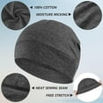 thumbnail image 2 of Minzimin Cotton Skull Caps for Men Women,2/4Pack Lightweight Beanie Sleep Hats Breathable Helmet Liner, 2 of 7