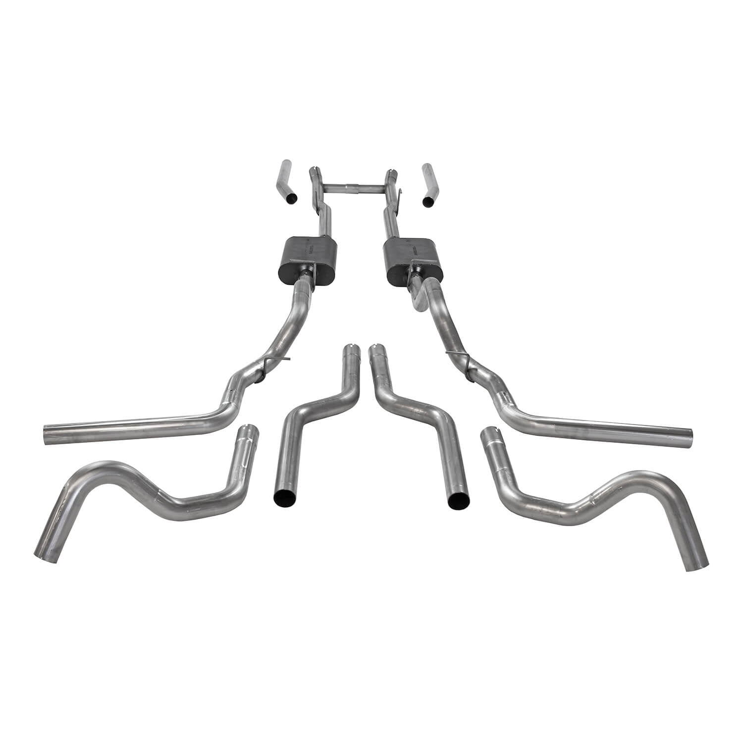Flowmaster 817938 American Thunder Crossmember-Back Exhaust System 2.5" 409 Stainless Dual Exit