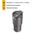 thumbnail image 4 of RTIC 20 oz Ceramic Lined Insulated Essential Tumbler, Leak-Resistant Lid, Graphite, 4 of 9