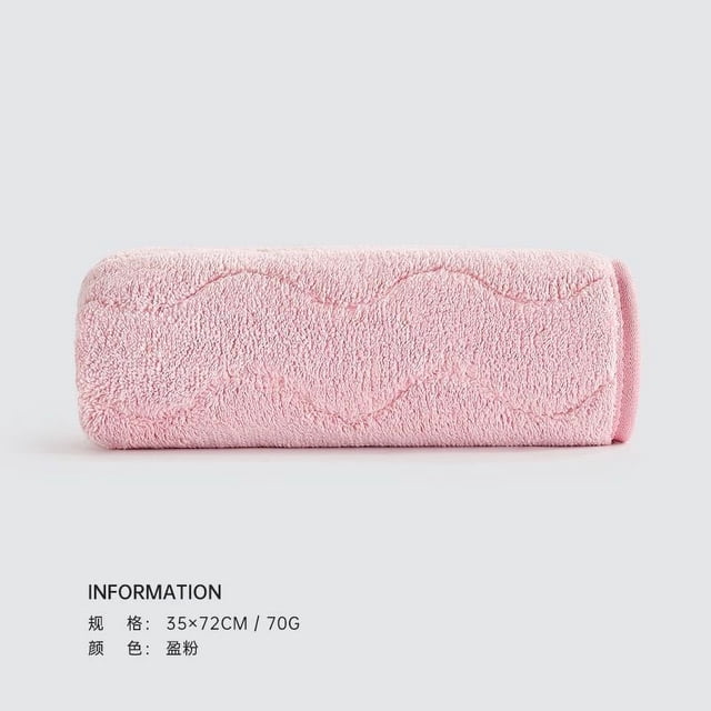 Nvzi 6 toallas de baño de vellón coral, absorbentes, para ducha, piscina, 13,78 x 29,53 pulgadas (rosa)