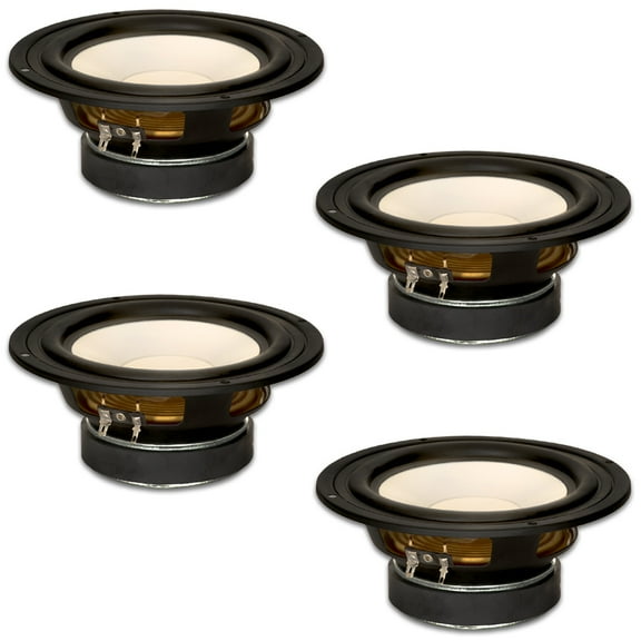 4 Goldwood Sound GW-S650/4 Poly Cone 6.5" Woofers 170 Watts each 4ohm Replacement Speakers