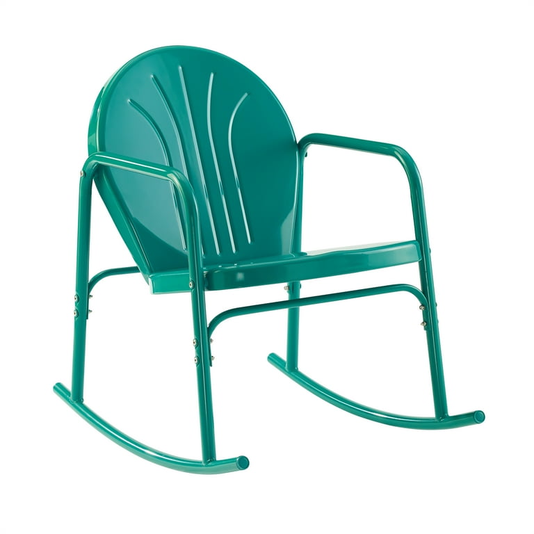 Crosley Furniture Griffith 2Pc Outdoor Powder Coated Rocking Chair