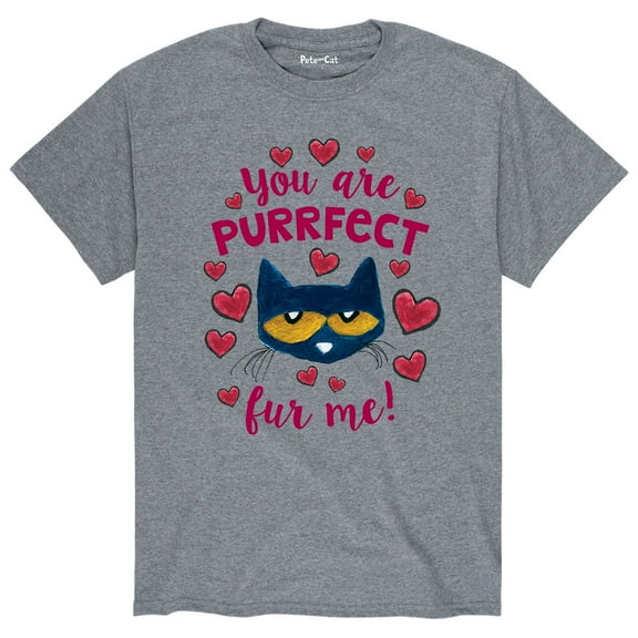 Pete The Cat - Pete You Are Purrfect Fur Me - Men's Short Sleeve Graphic T-Shirt