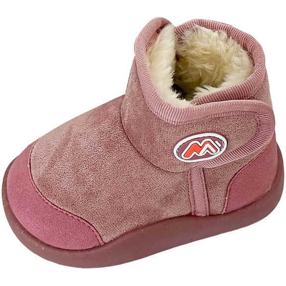Zshosam Winter Boots for Girls Toddler Snow Boots Boys Girls Little Kids Winter Shoes Cold Weather Outdoor Lightweight Size 6.5,(Pink Toddler 6.5)