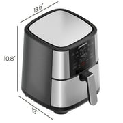Chefman ExacTemp 5 Qt. Digital Air Fryer with Temperature Probe - Stainless Steel