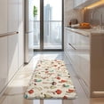 thumbnail image 4 of Red Mushroom Plant Light Pattern Kitchen Rug Mat,Kitchen Runner Rugs Non Skid Washable,Decorative Kitchen Floor Mats for Kitchen,Sink,Laundry,17"x47.2", 4 of 7