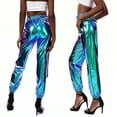 thumbnail image 4 of 1 pantalón largo de estilo hip hop callejero, brillante, para ocio, deportivo, para mujer, elegante, holgado, transpirable, para niña y mujer., 4 of 6