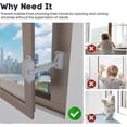 thumbnail image 5 of Metal Window Frames, Baby Safety UPVC Window Lock, Window Safety Locks for Toddlers & Pets, Easy to Install - q36, 5 of 5
