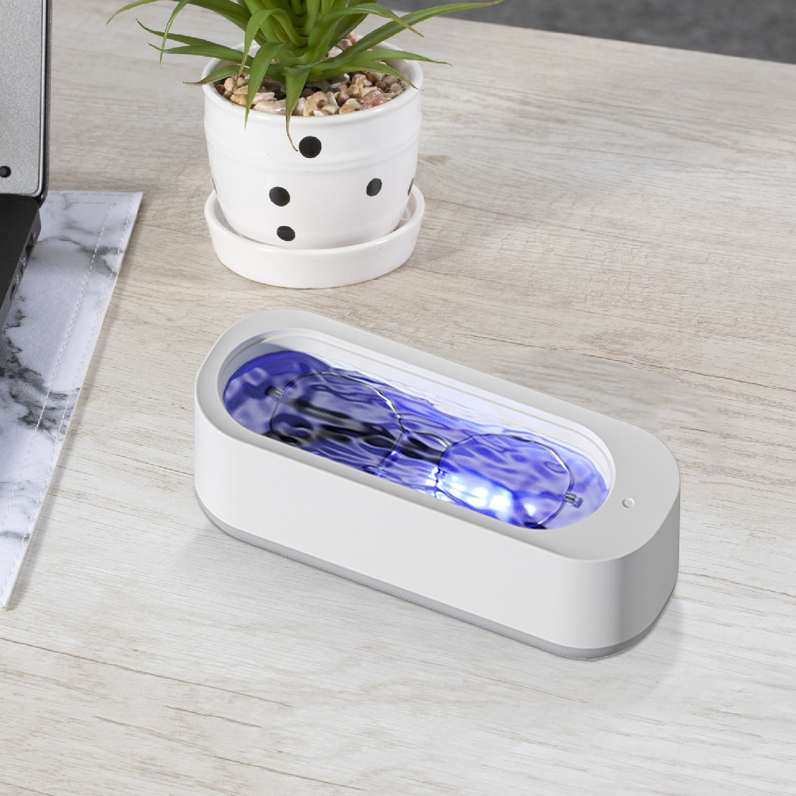 Portable Rechargeable Jewelry Purple Light Cleaner Machine Glasses Purple Light Cleaner For Glasses Jewelry Watch And Makeup Brush The Process Is Better With Soap 300ml Capacity Car Seat compatible