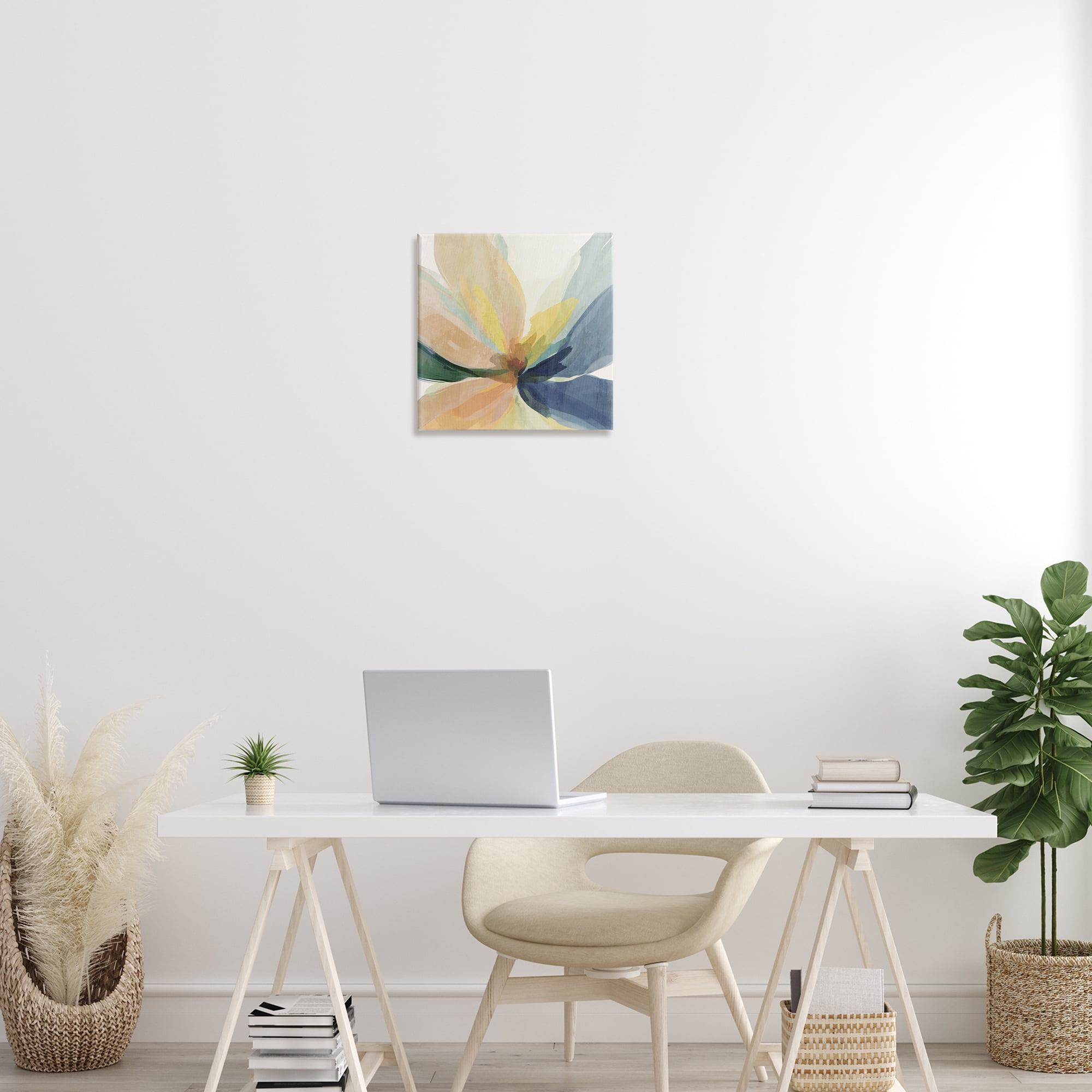 Flared Abstract Neutral Petals Canvas Wall Art, design by Irena Orlov