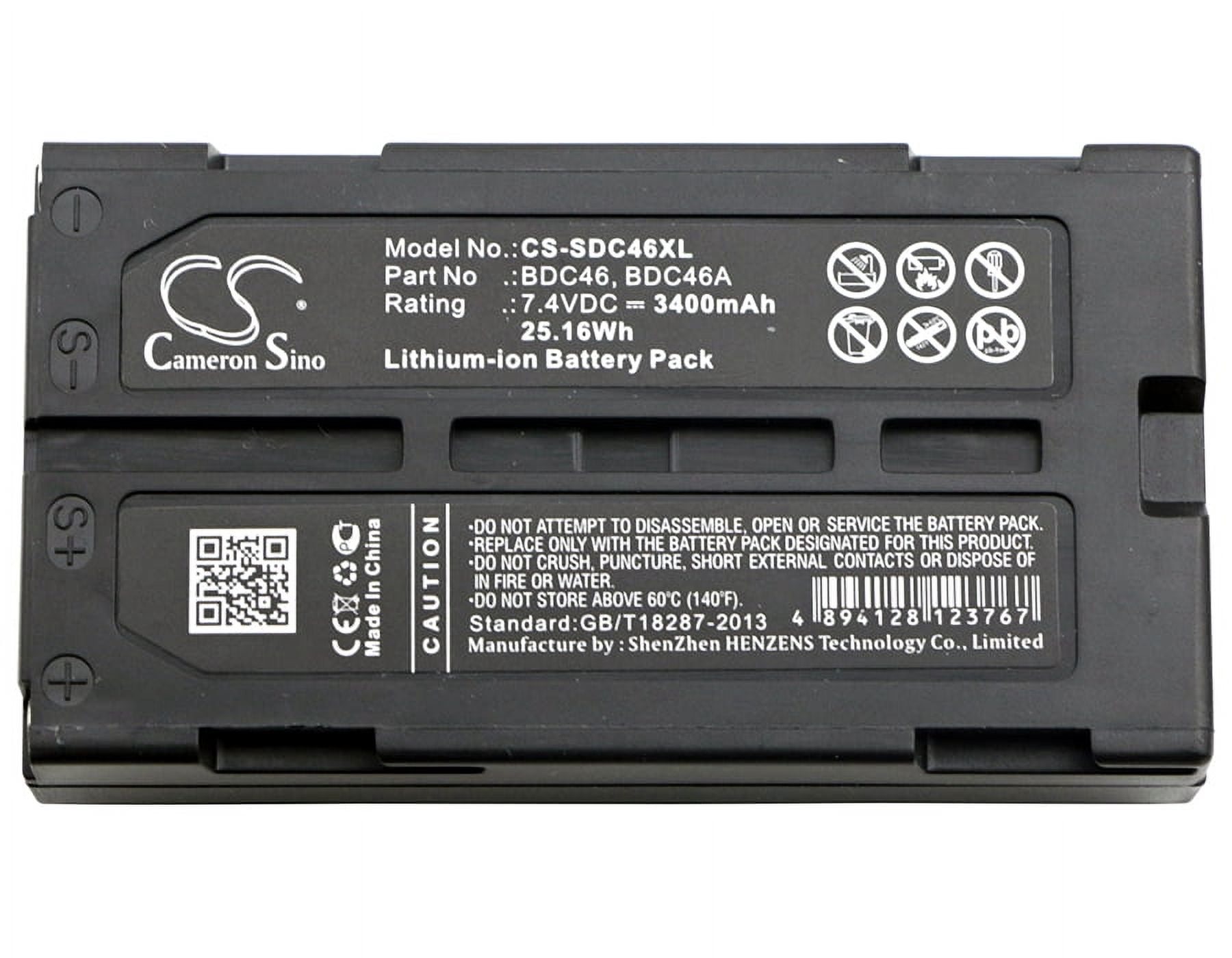 Replacement Battery for Sokkia SET550RX,SET6 30RK,SET600,SET610,SET630,SET630R,SET630R3,SET630RK,SET650RX,SHC-336,SHC-336 data collector,STRATUS L1 GPS,3400mAh/7.4V
