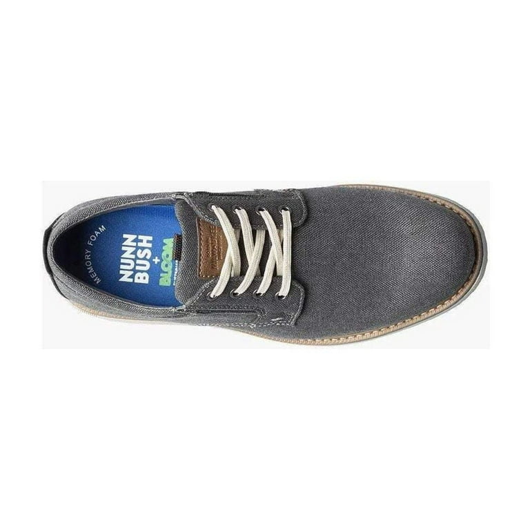 Nunn Bush Otto Canvas Oxford 9 Gray Plain Toe Otto Canvas Plain Toe Oxford Men main image 3