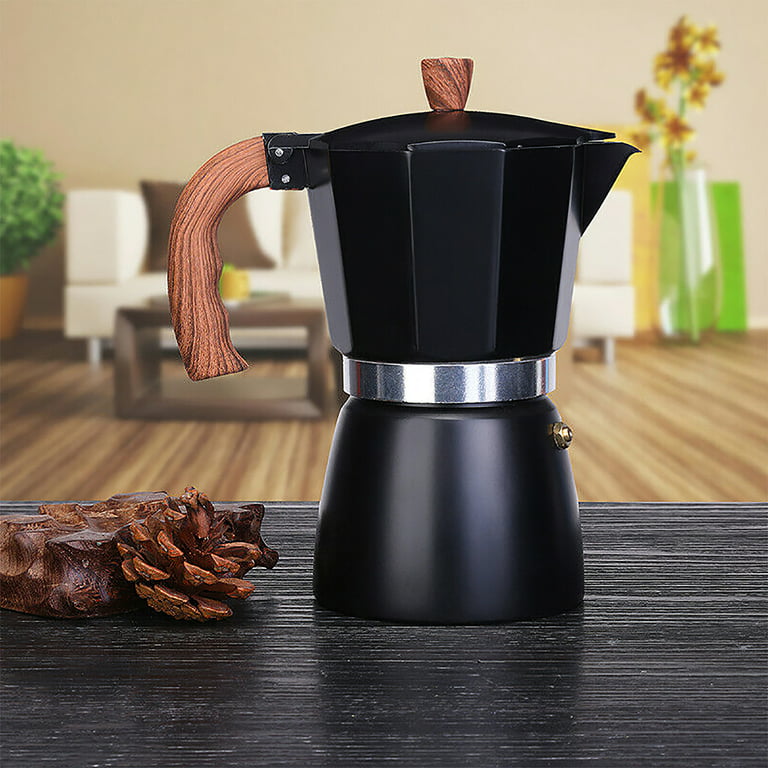 FANCY 150ml European Classic Aluminum Coffee Pot Espresso Coffee Maker  Percolator Stove Top Pot for home office 