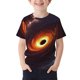 thumbnail image 1 of Camiseta de manga corta crop top estilo niños estrella impresión cuello redondo casual para chicos chicas chicos camiseta de manga corta, 1 of 5