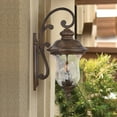 thumbnail image 2 of ACE-LIGHTS,Vintage Outdoor Wall Lantern with Clear Glass Shade(1 PC & Bulbs Not Included),Weatherproof Exterior Sconce Light,Waterproof Wall Mount Light Fixture for Patio,Porch,Entryway(Brown+Bronze), 2 of 7