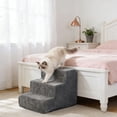 thumbnail image 3 of Aodebiao Pet Stairs for Small Dogs, Non-Slip Washable Dog Steps for High Beds & Sofas, Portable Pet Ladder for Senior Dogs, Easy Climb Indoor Ramp with Removable Cover, 3 of 6