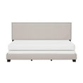 thumbnail image 2 of Willow Nailhead Trim Upholstered King Bed, Fog, 2 of 16