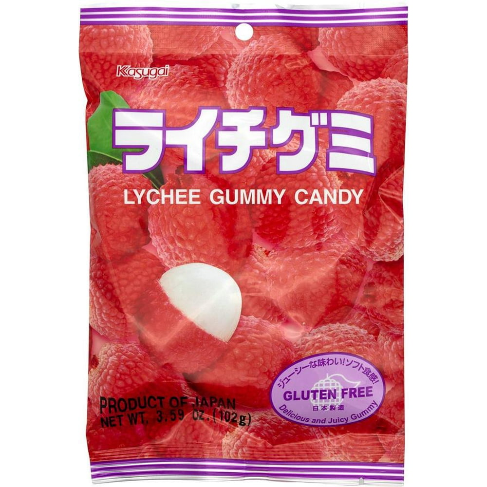 Kasugai Japan Fruity jelly Gummy Candy, 12 flavors available Lychee