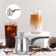 thumbnail image 4 of ColoMX Cafetera turca de acero inoxidable con tapa y asa, olla para hacer espuma con leche, hacer café, té y derretir chocolate, olla para estufa de 180ml, 4 of 7