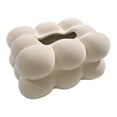 thumbnail image 1 of Soporte para pañuelos faciales, cubierta de caja de pañuelos de cerámica, fácil de llenar y acceder, regalos del Día de San Valentín para mesitas de , Rosa claro, 1 of 7