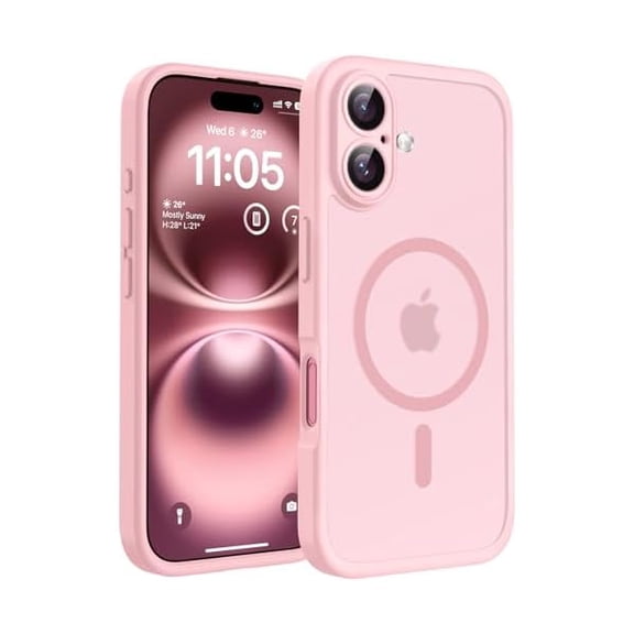 Eryueer for Phone 16 Case, Compatible with Magsafe Charger, Full Camera Protection, Drop Protection, Translucent Matte Phone Case for iPhone 16 6.1 inch