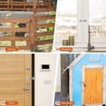 thumbnail image 3 of Barn Door Lock,1pack 4 Inch Silver Gate Latch -hook And Eye Latch,cabin Hooks For Sliding, 3 of 4