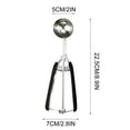 thumbnail image 3 of Qonioi Stainless Steel Ice Cream Scoop, 3-Size Cookie Dough Scooper with Spring Release, Ice Cream Scoop, Kitchen Scoop, 3 of 5