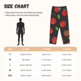 thumbnail image 4 of Picia Tomatoes1 Womens Soft Woven Cotton Elastic Waistband Sleep Pajama Pant Lounge Sleep Pant With Pockets And Drawstring-Large, 4 of 9