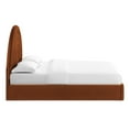 thumbnail image 6 of Platform Bed Frame, Full, Brown, Velvet, Hotel Bedroom, Modern Contemporary, HB38106, 6 of 9