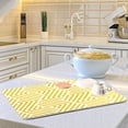 thumbnail image 6 of SKYSONIC Dish Drying Mat Yellow Stripes Water Absorbent Heat Resistant Drainer Mats Countertop Protection, 18 x 24 Inch, 6 of 7