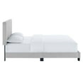 thumbnail image 5 of Modway Celine Channel Tufted Performance Velvet Twin Platform Bed in Light Gray, 5 of 8