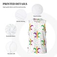 thumbnail image 6 of Easygdp Mardi Gras Carnival1 Men's Mesh Basketball Jersey Quick Drying Sleeveless Shirts Fitted Muscle Tank Tops Sport Round Neck T-Shirt - Small, 6 of 9