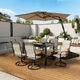 thumbnail image 2 of Sombrilla Lateral Café Tipo Cantilever para Jardín y Terraza | Parasol Exterior con Base Cruzada, 2 of 9